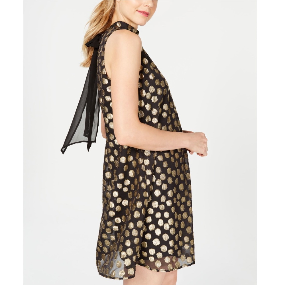 SIGNATURE BY ROBBIE BEE: Womens Black Polka Dot (NWT)